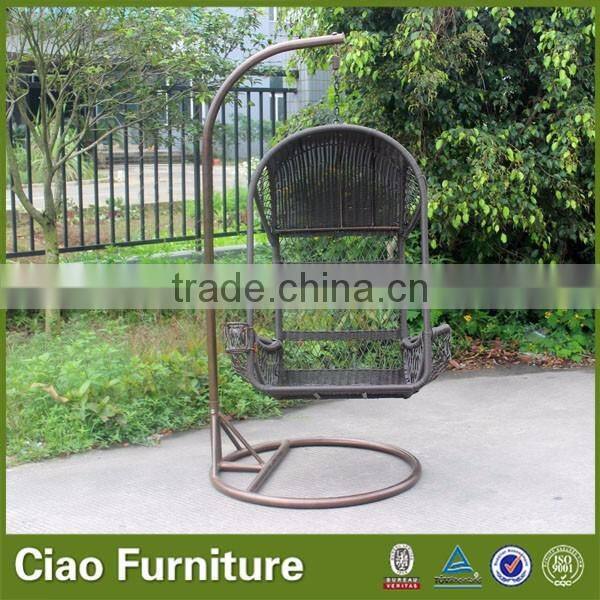 Hanging basket porch swing with stand