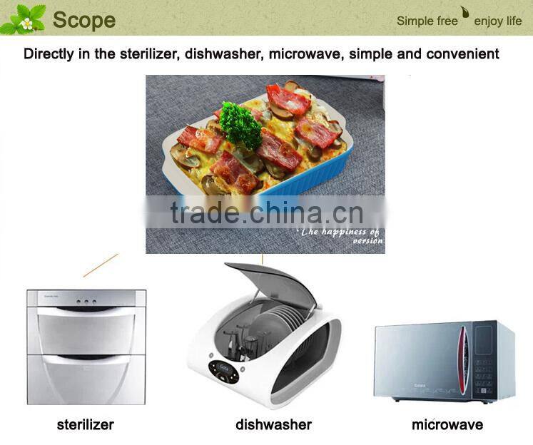 Wholesale stock ceramic square plate, custom cheap printed ceramic plate