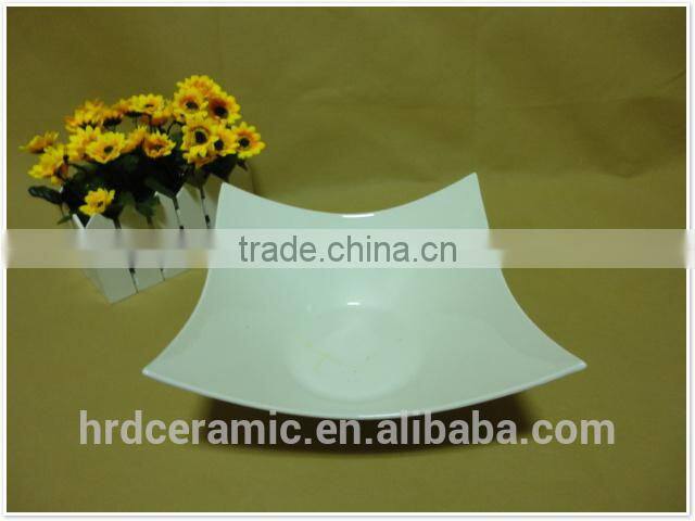 China Cheap stocked white porcelain ceramic bowl wholesale