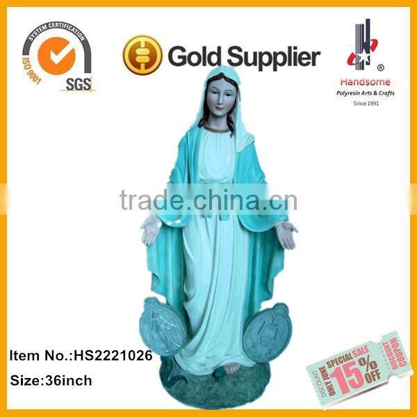 36 Inch Virgin Mary Religious Items Our Lady Of Grace Resin Statues