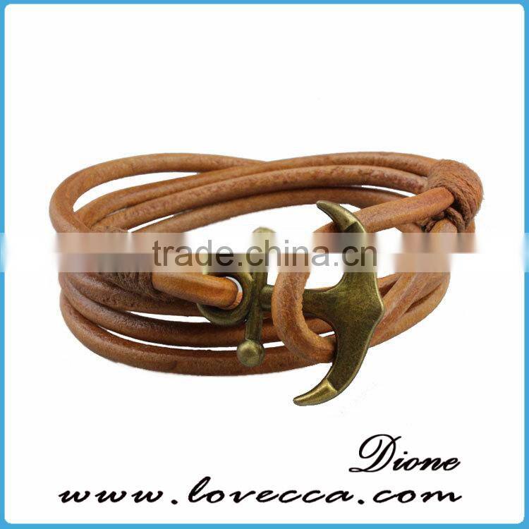 Cheapest Hot Sale 2017 Jewelry Mens Bracelet Anchor Hook Bracelet