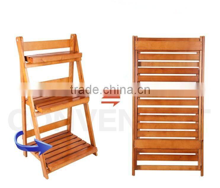 2015 refined Classcail wooden flower pot rack