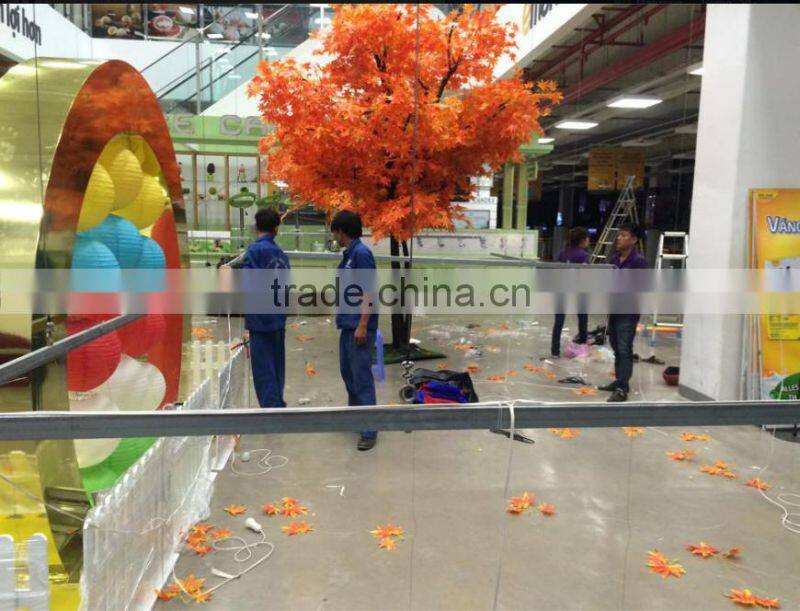 natural fake silk maple leaves maple tree artificial fake red maple leaves tree