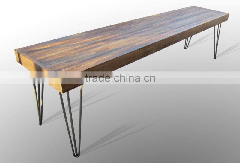 18 inch 3 rod Custom color metal hairpin table legs for outdoor furniture