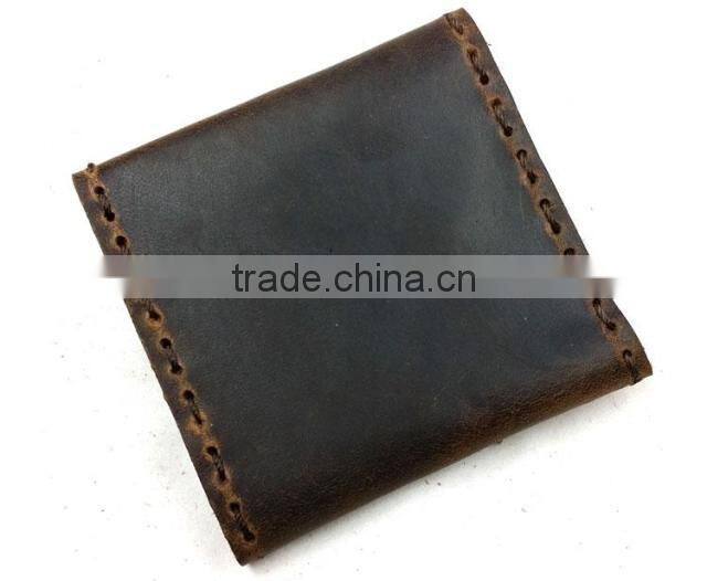 Crazy horse leather atm card holder or credit card holder leather for men