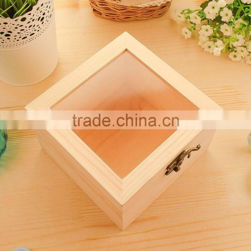 wooden tea set storage box