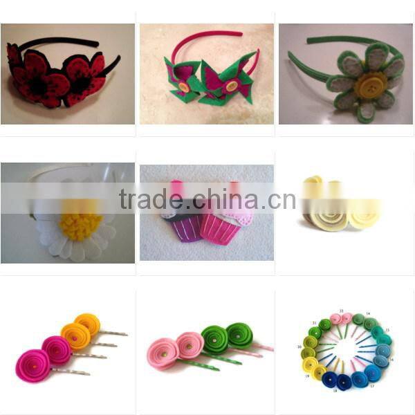 Hot new bestselling product wholesale alibaba handmade Felt spring flowers headband made in China