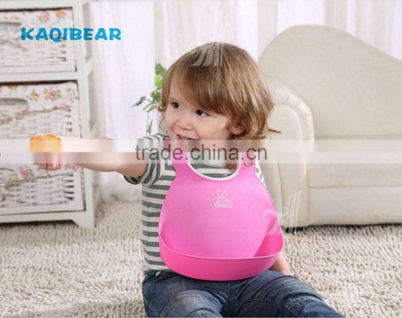 Wholesale Colorful Baby Bib Silicone Baby Bib Customized