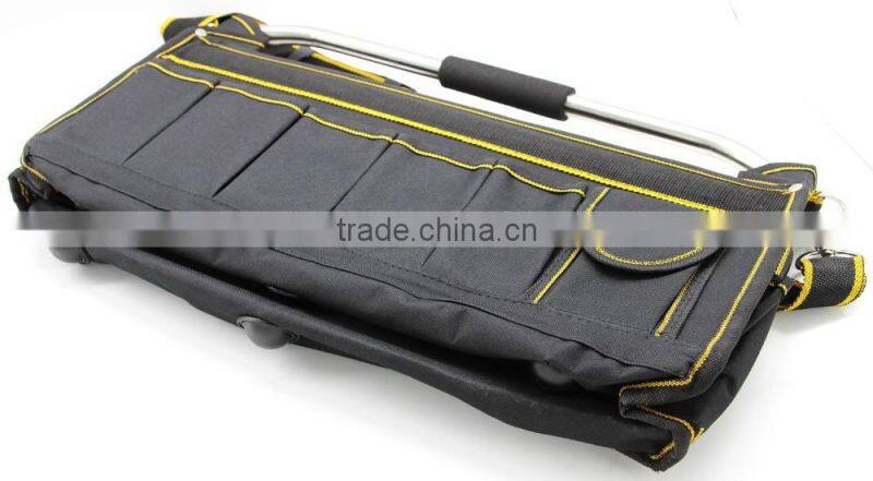 T0364 20" Collapsible Tool Tote Bag With Heavy Duty Base