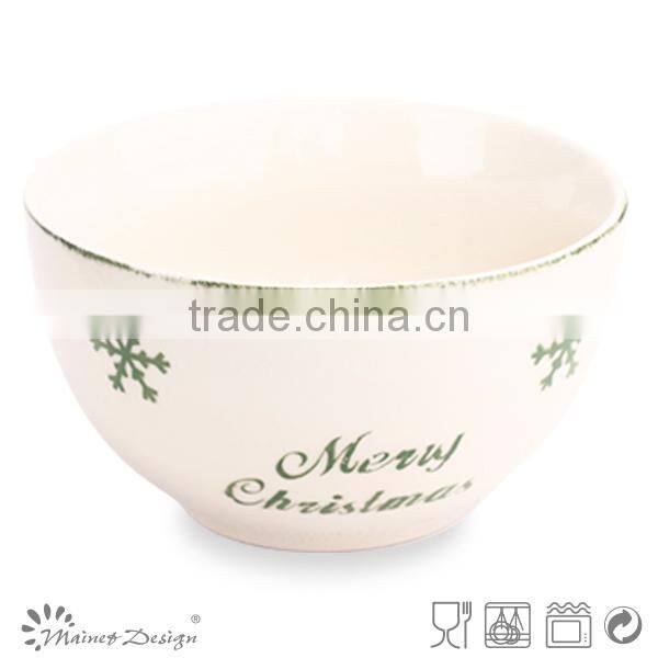 promotion trend christmas gift 2014 ceramic christmas bowl
