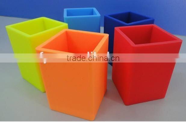 New korean office stationery retractable silicone desk pen holder