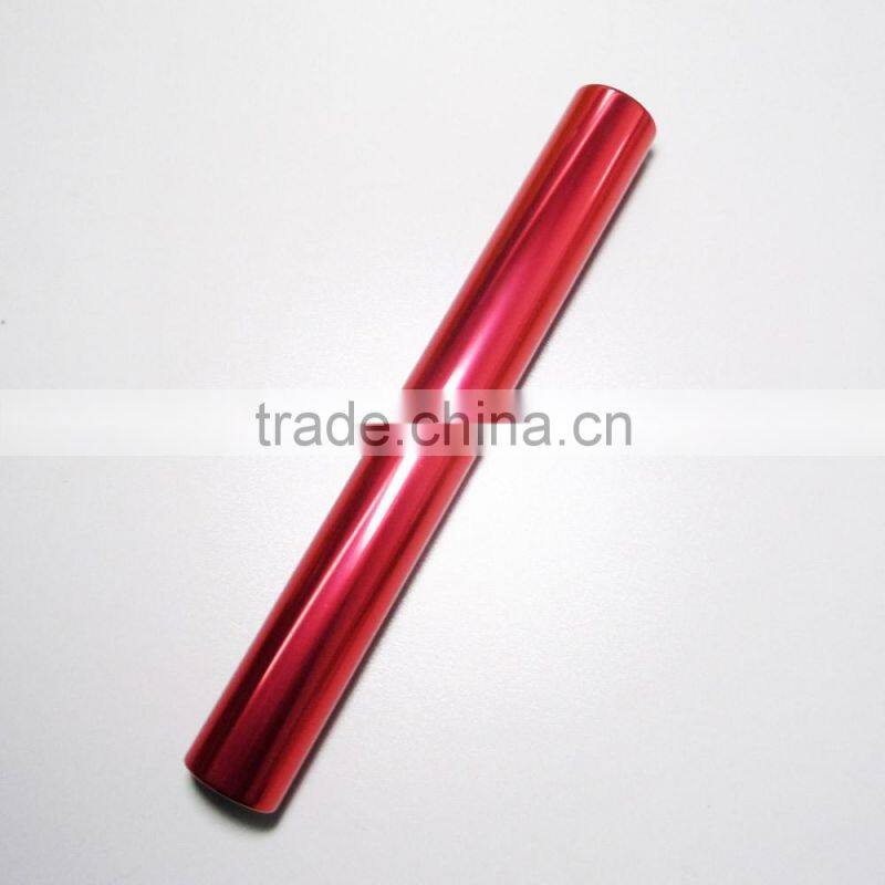 Quality colorful 300 x 80mm aluminium relay baton for school