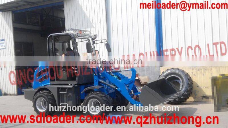 hot sale HUIZHONG JN908 mini wheel loader zl08 radlader with tubeless tire