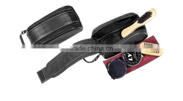 easy to carry of travling 5pcs shoe polish set