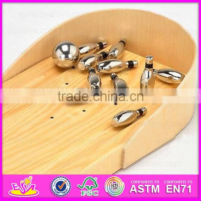 2016 new arrival kids wooden bowling,fashion children wooden bowing,pretend play baby wood bowling W01A155