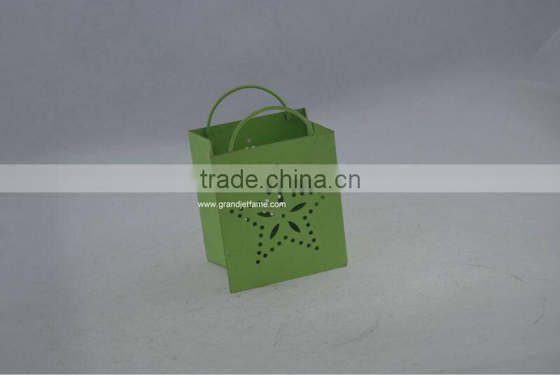 homeware green emboss star iron box