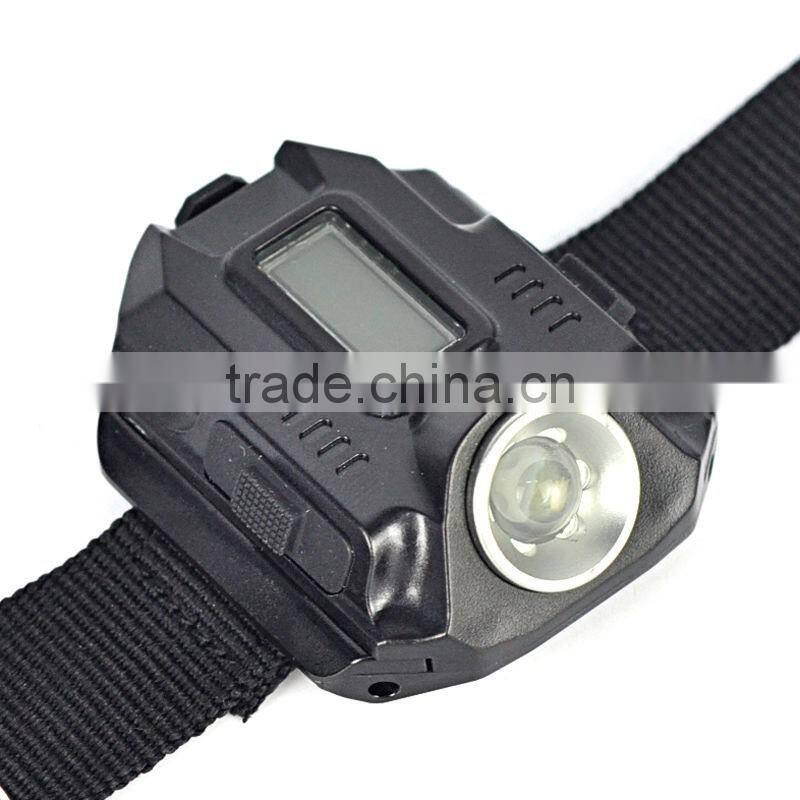 2016 hot Waterproof Tactical R5 Rechargeable LED Flashlight Torch Wrist Light Lamp 3-Mode