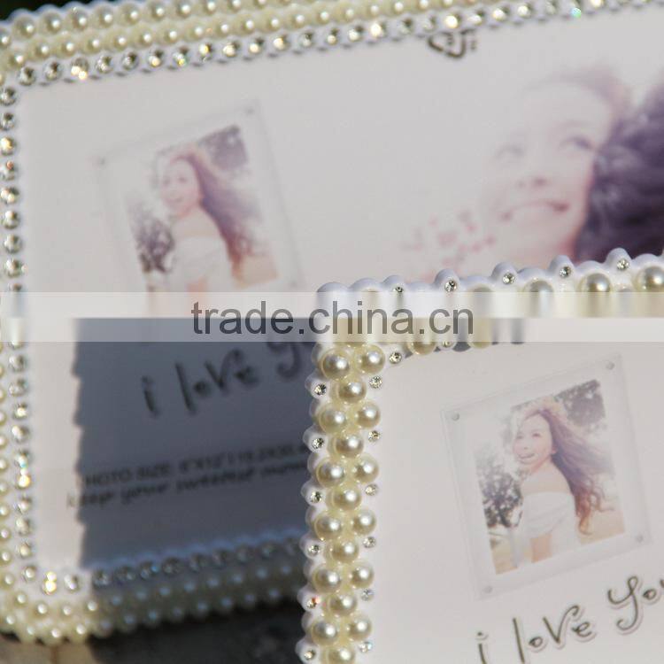 Hot Selling Wedding Photo Picture Frames Handmade Pearl Picture Frame