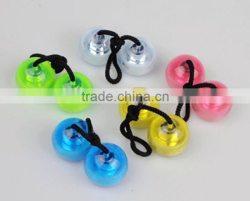 2017 New Product Fidget Toys Thumb Chucks With LED Light Fidget Yo yo