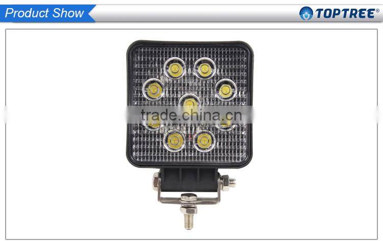 4" 27w Square Hight brightness waterproof motorcycles atv utv trucks tractors led work