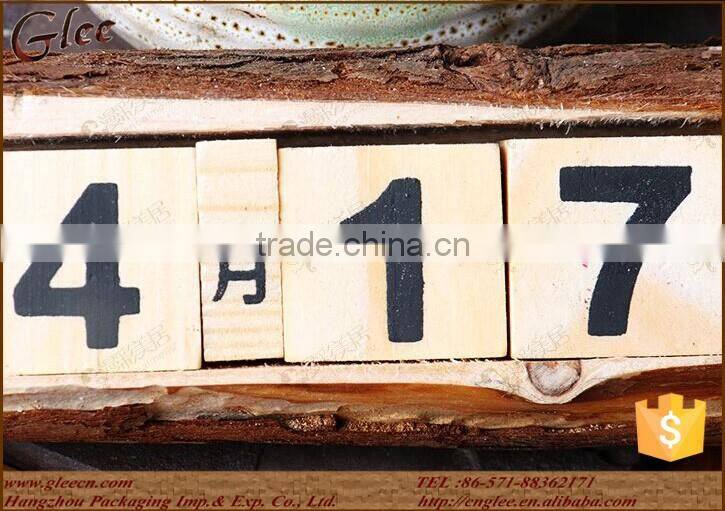 Eco-friendly reused wooden calendar/creative wood calendar