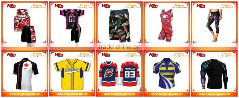 Hongen apparel 2017 mens Custom sublimation board shorts wholesale 4 way stretch board beach wear