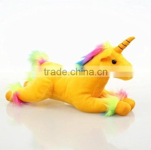 Custom new design hot selling plush kids wholesale purple white pink unicorn stuffed animal