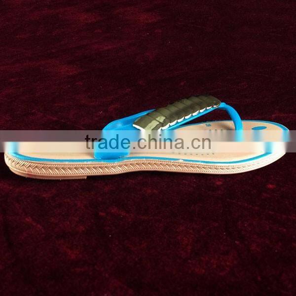 Ladies Summer Slippers PVC flip flops stock,170307a