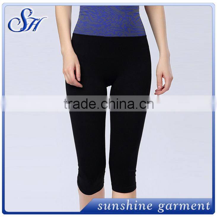 Sexy Leopard High waist cropped trousers women yoga pants