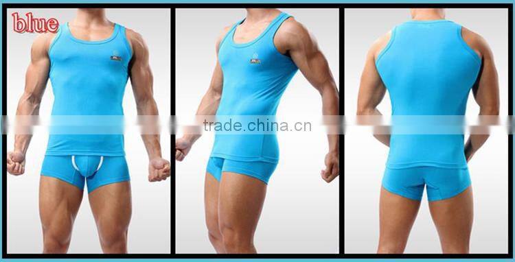 New Arrival 2014 Men Slim Bodysuit Men'S Slimming Vest SB2236