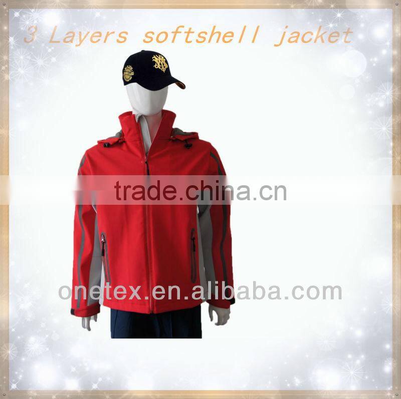 Men's two colour combined softshell jacket