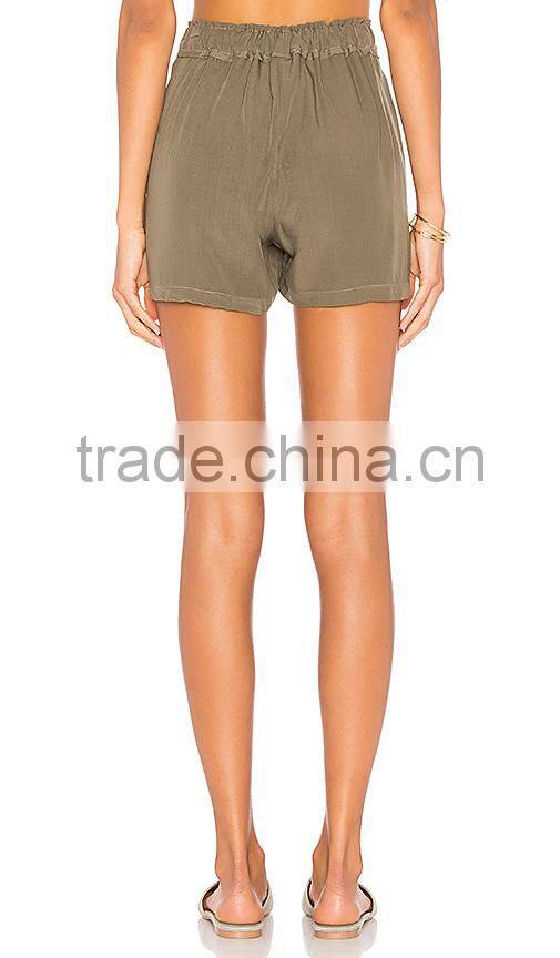 MGOO Casual Wear Nylon Running Pants For Women High-Waisted Drawstring Dri Fit Shorts Wholesale