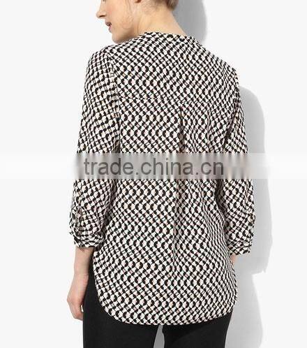 Latest shirt designs for women custom sexy ruffle raglan shirt