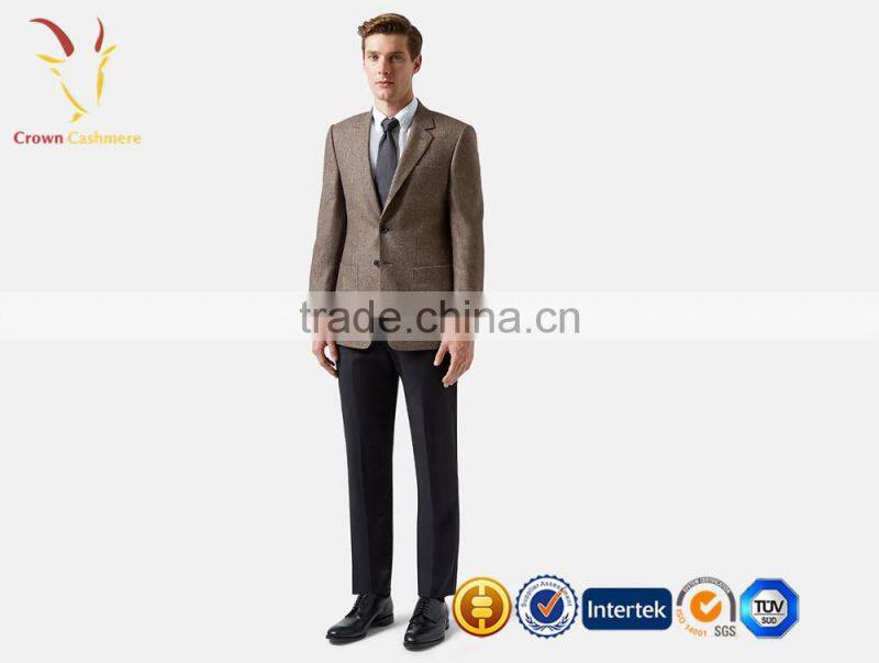 OEM Service Fashion Men Business Cashmere Wool Blended Suits