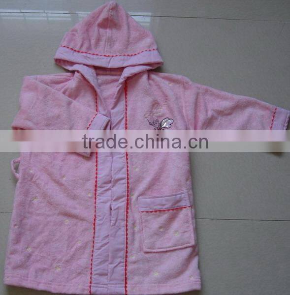 100% cotton children's bathrobe