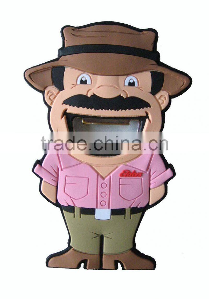 3D cartoon figurine bottle opener