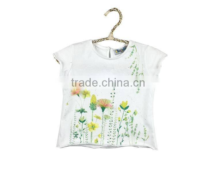 girls clothes 2016 summer t-shirt oem online shopping