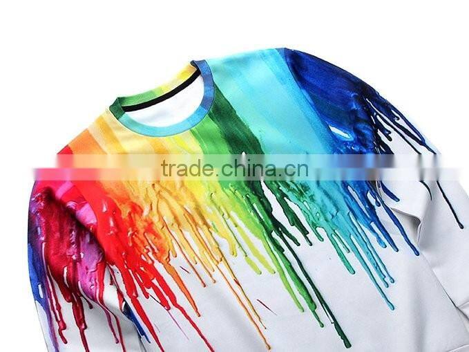 non hooded custom 3d sweatshirt manufacturer in China