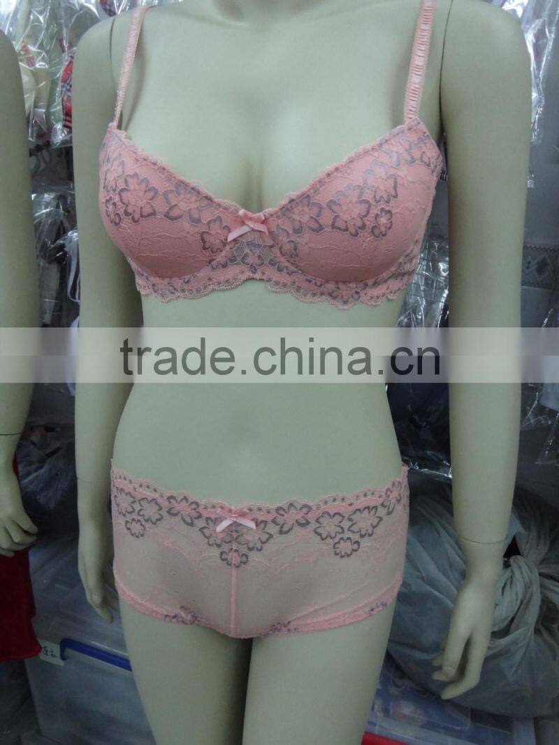 ladies sex bra cut and sew elegant bra with embroidery