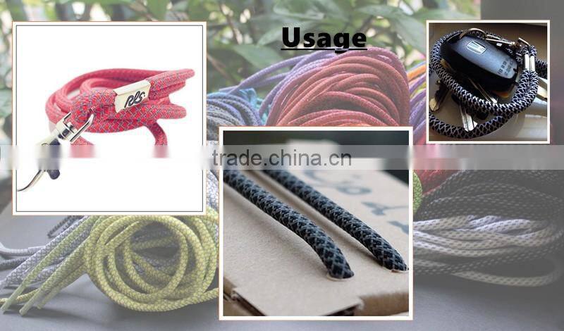 Round Tough Reinforced 3M Reflective Boot Lace Shoelaces Factory Product Professional Vintage Shoelaces Custom Manufactuer