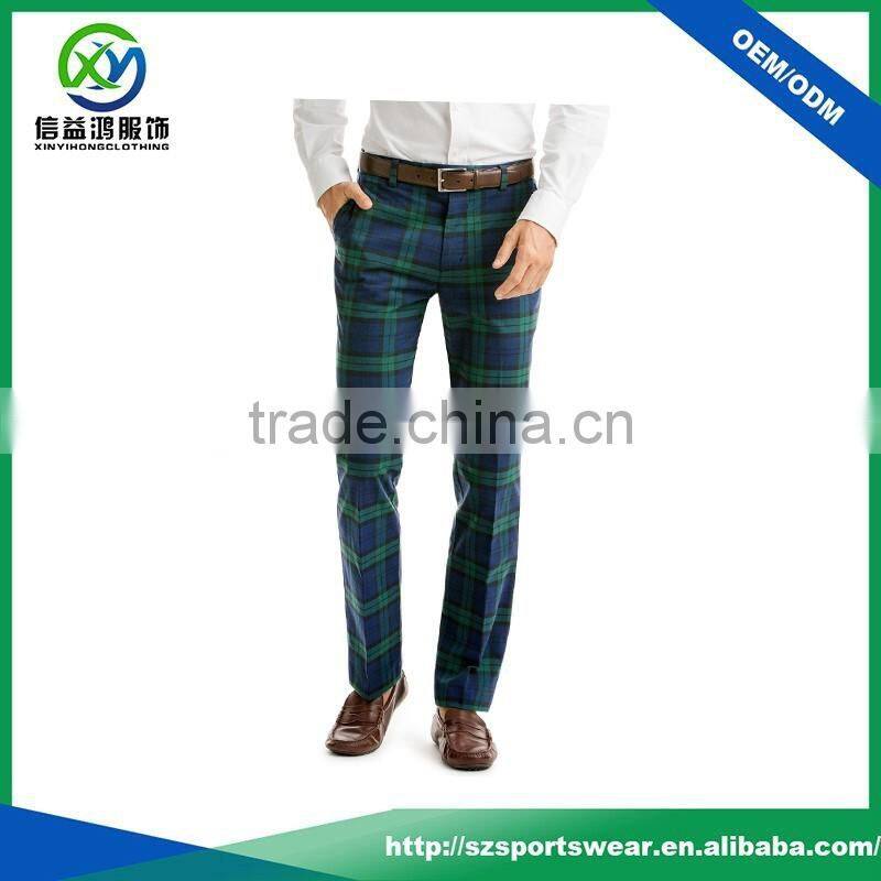 High quality custom made light weight dry fit mens sublimation printing golf pants