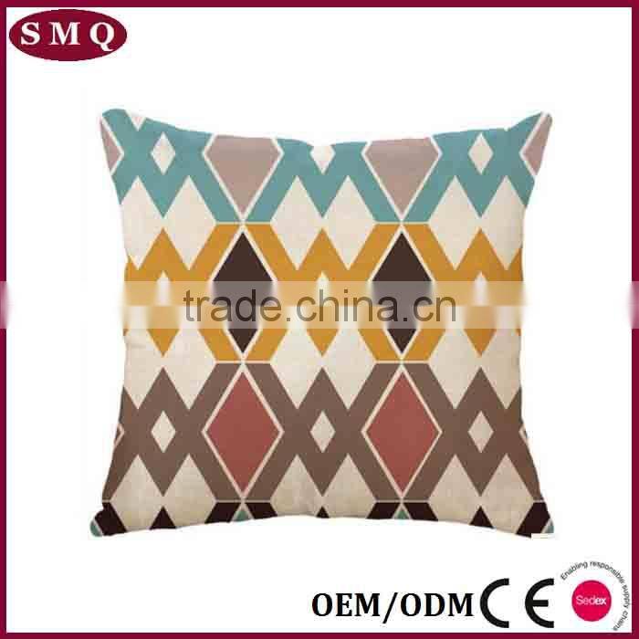 colorful printing wholesale geometric pillow cover