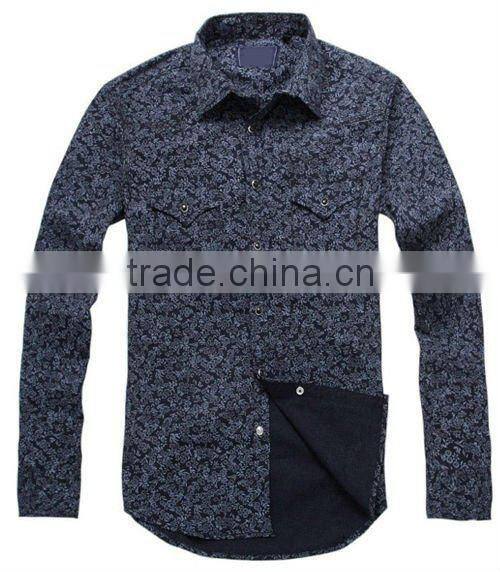 fashion printing cotton shirts trendy design