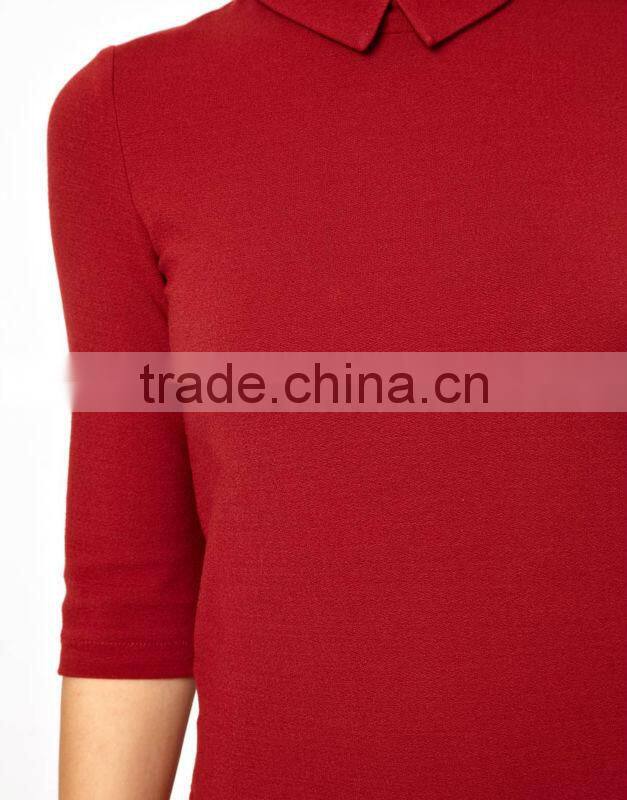 Drop Waist Dress in Crepe Jersey