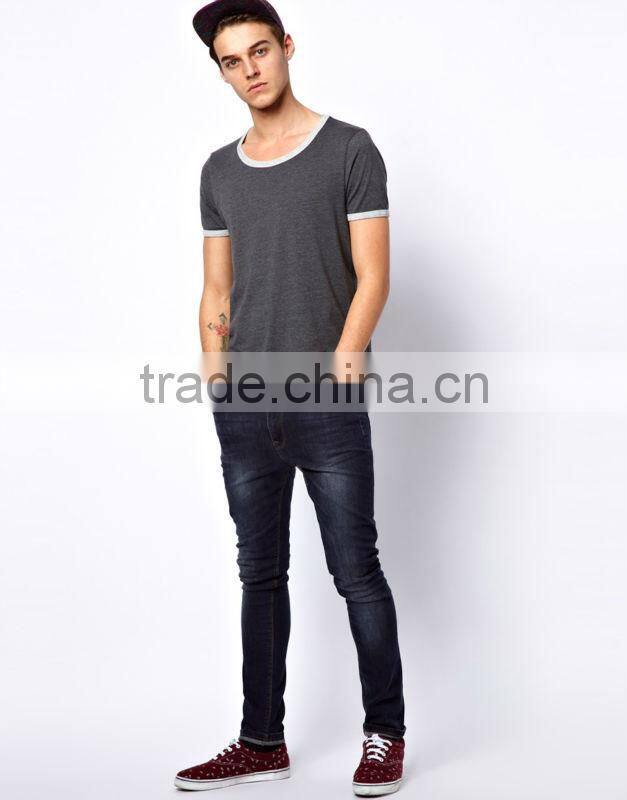 Contrast Trims Tee Shirts