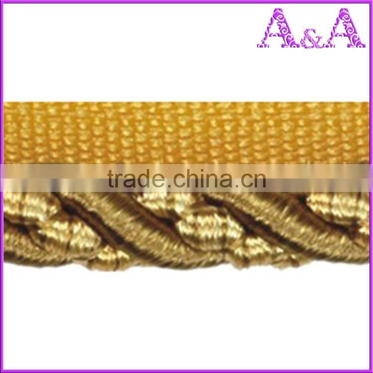 new style 4.2cm width dark pink cotton accessories curtain fringe for decoration