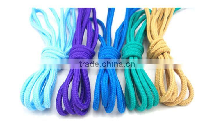 Outdoor shoelaces / round color round belt climbing sports laces 1.3 wholesale