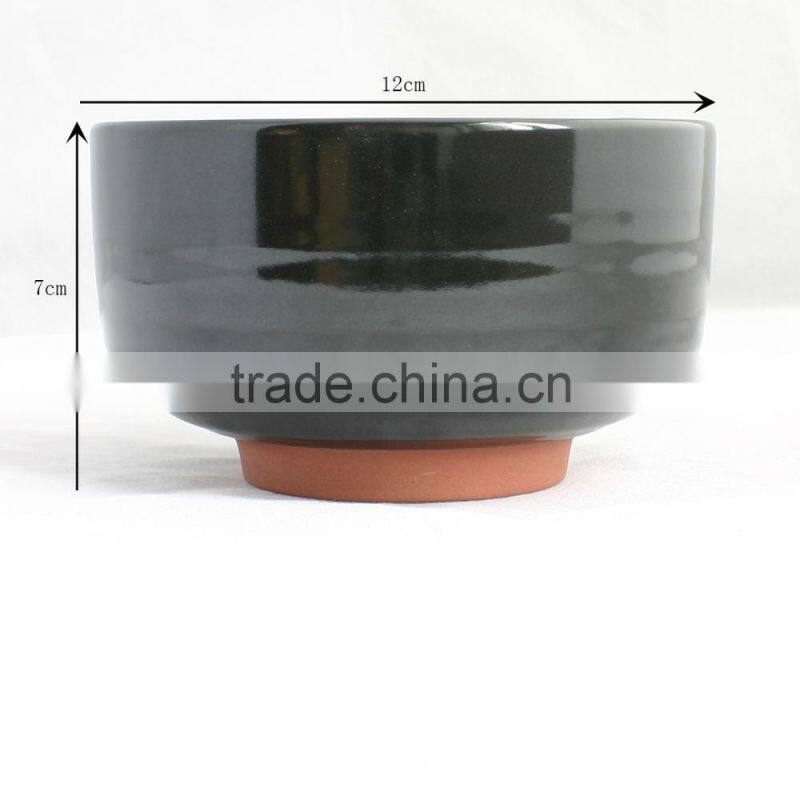 Dark Glazed Chawan Matcha Bowl For Japanese Tea Ceremony