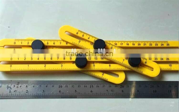 Plastic activity Folding Multi-Angle Measuring Ruler 5Cm Steel Angle Sliding Four Folding Ruler