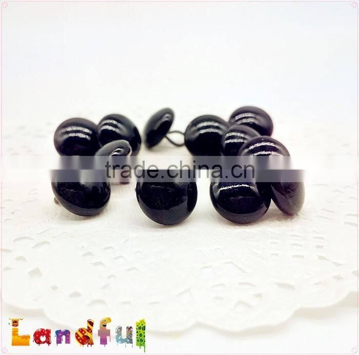 New Solid Black Craft Felting Doll Small Soft Wool Toy Safety Glass Toy Eyes